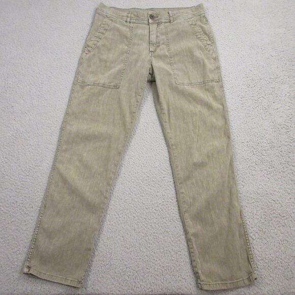 Standard James Perse Womens Linen Cotton Pants size 31x27 Green Gray Tapered Leg - Picture 1 of 11